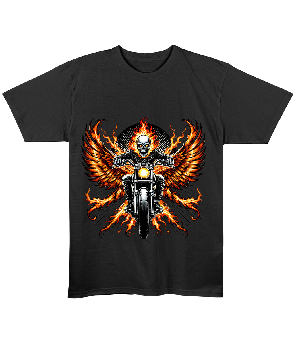 Black Regular Fit T-shirt Front Design