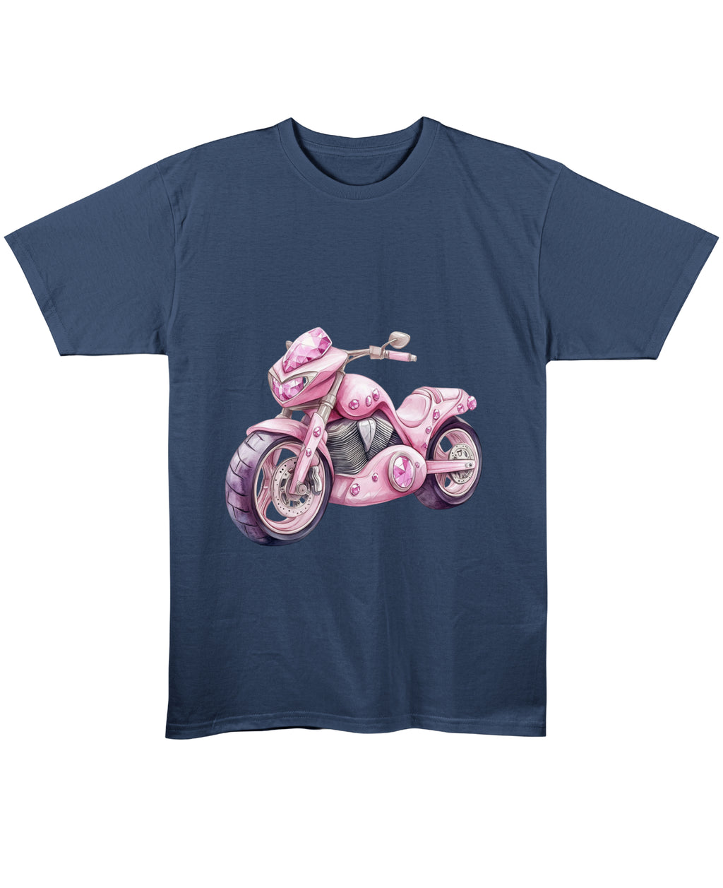 Navy Blue Regular Fit T-shirt Front Design