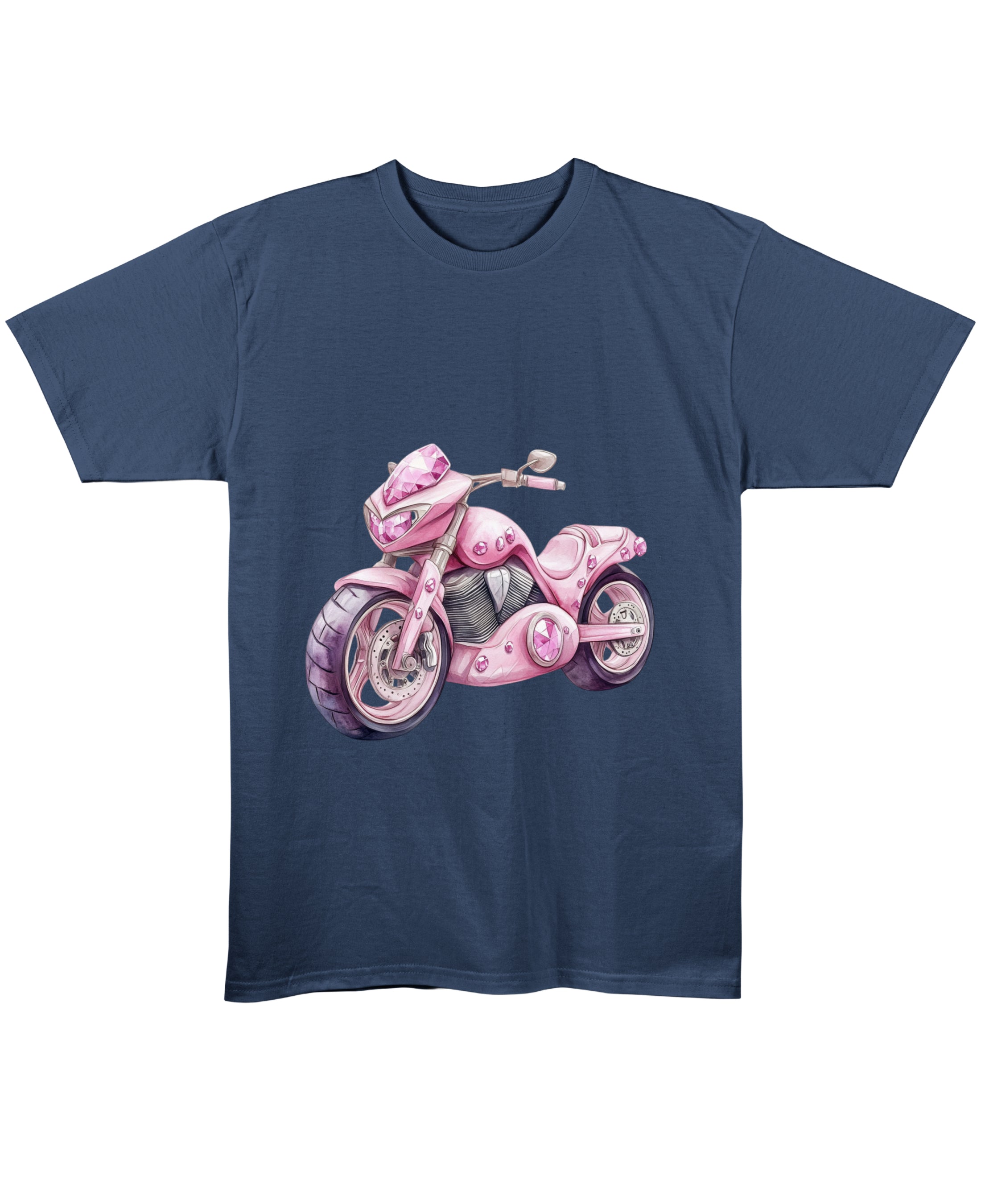 Navy Blue Regular Fit T-shirt Front Design
