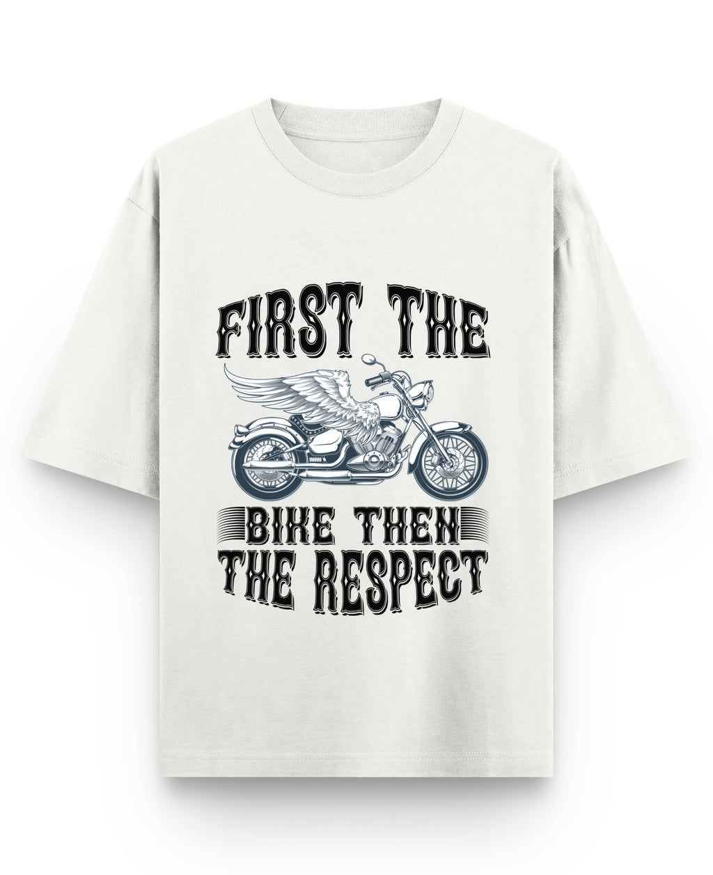 Off White Oversized T-shirt Front Design