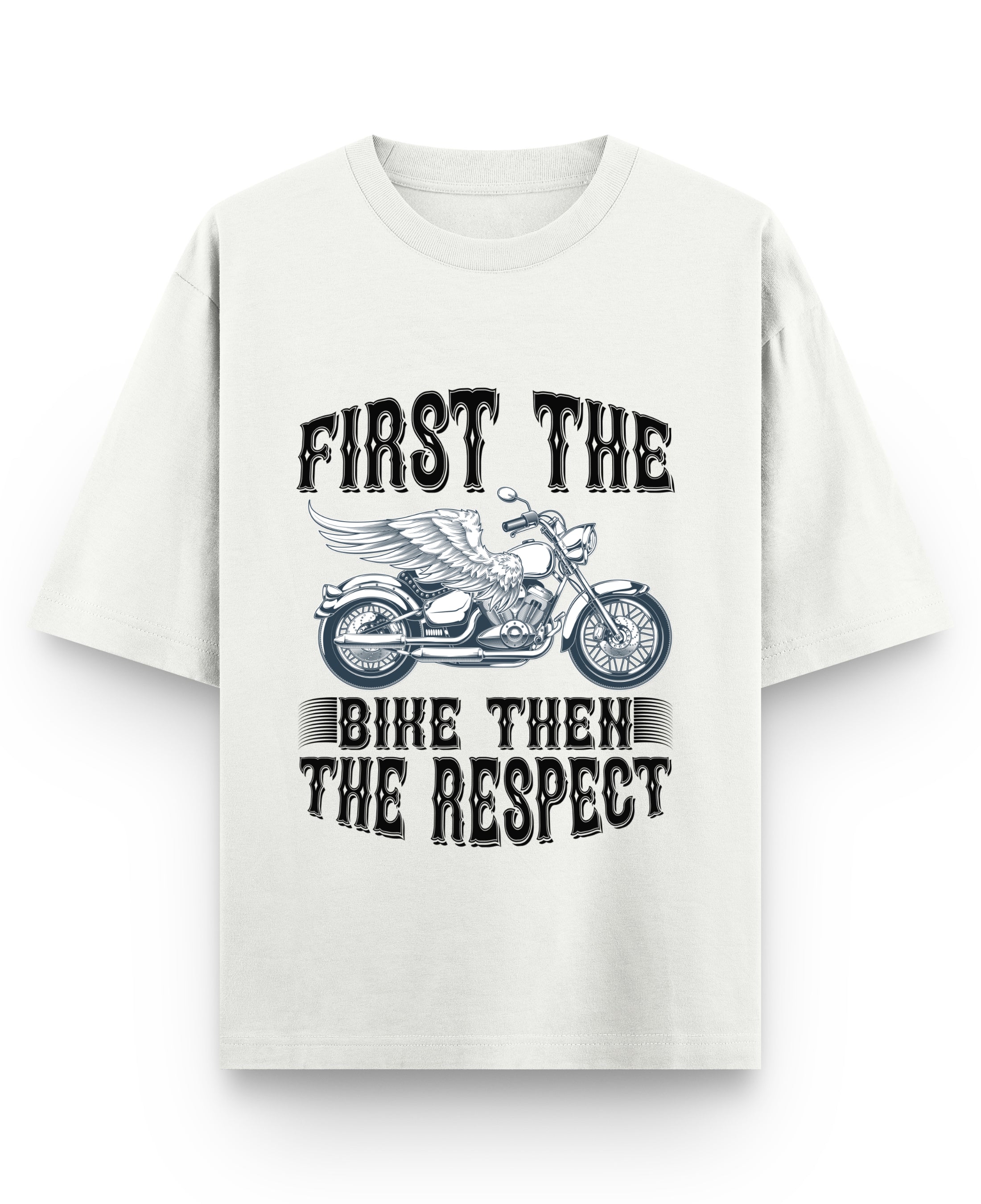 Off White Oversized T-shirt Front Design