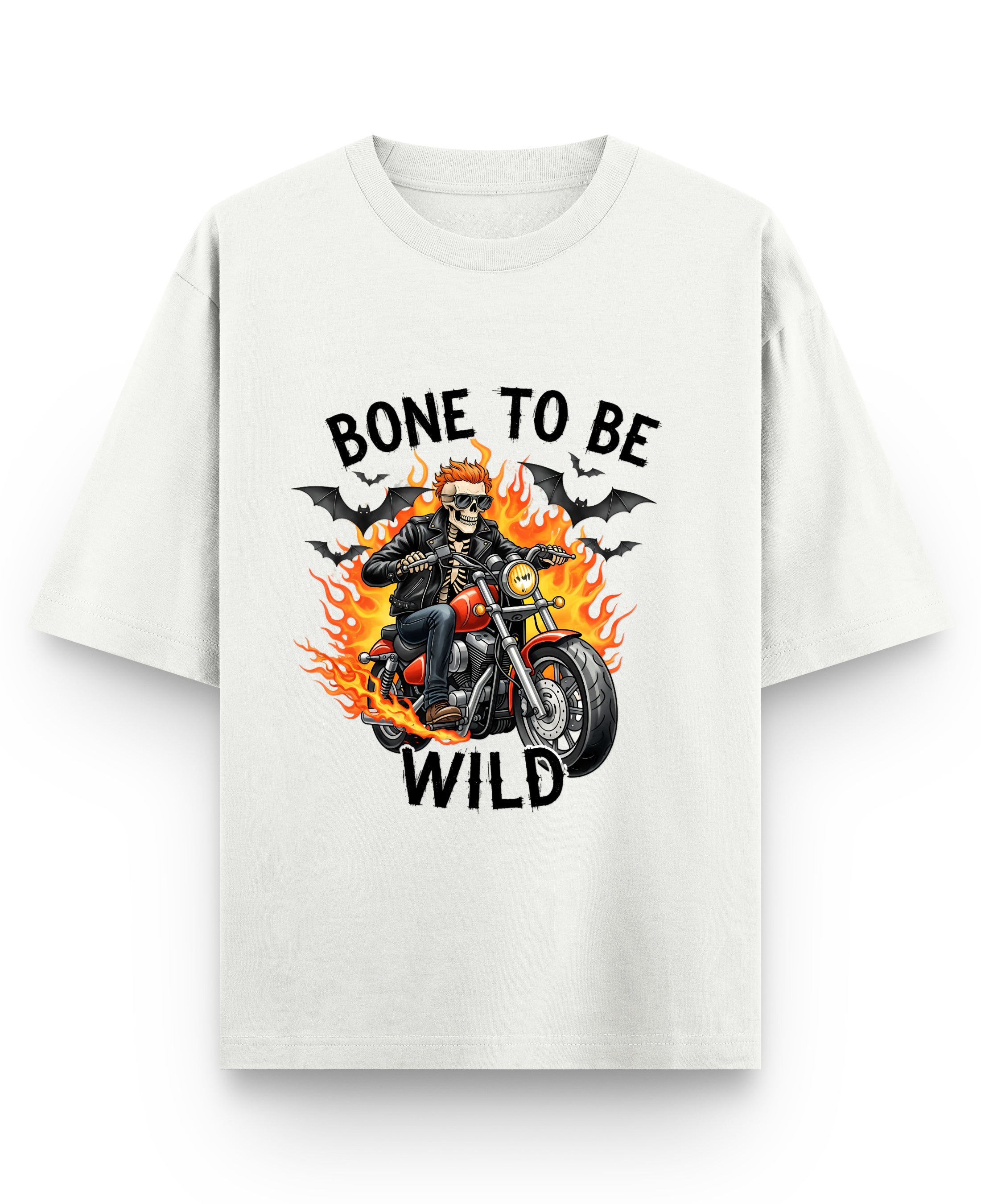 Off White Oversized T-shirt Front Design