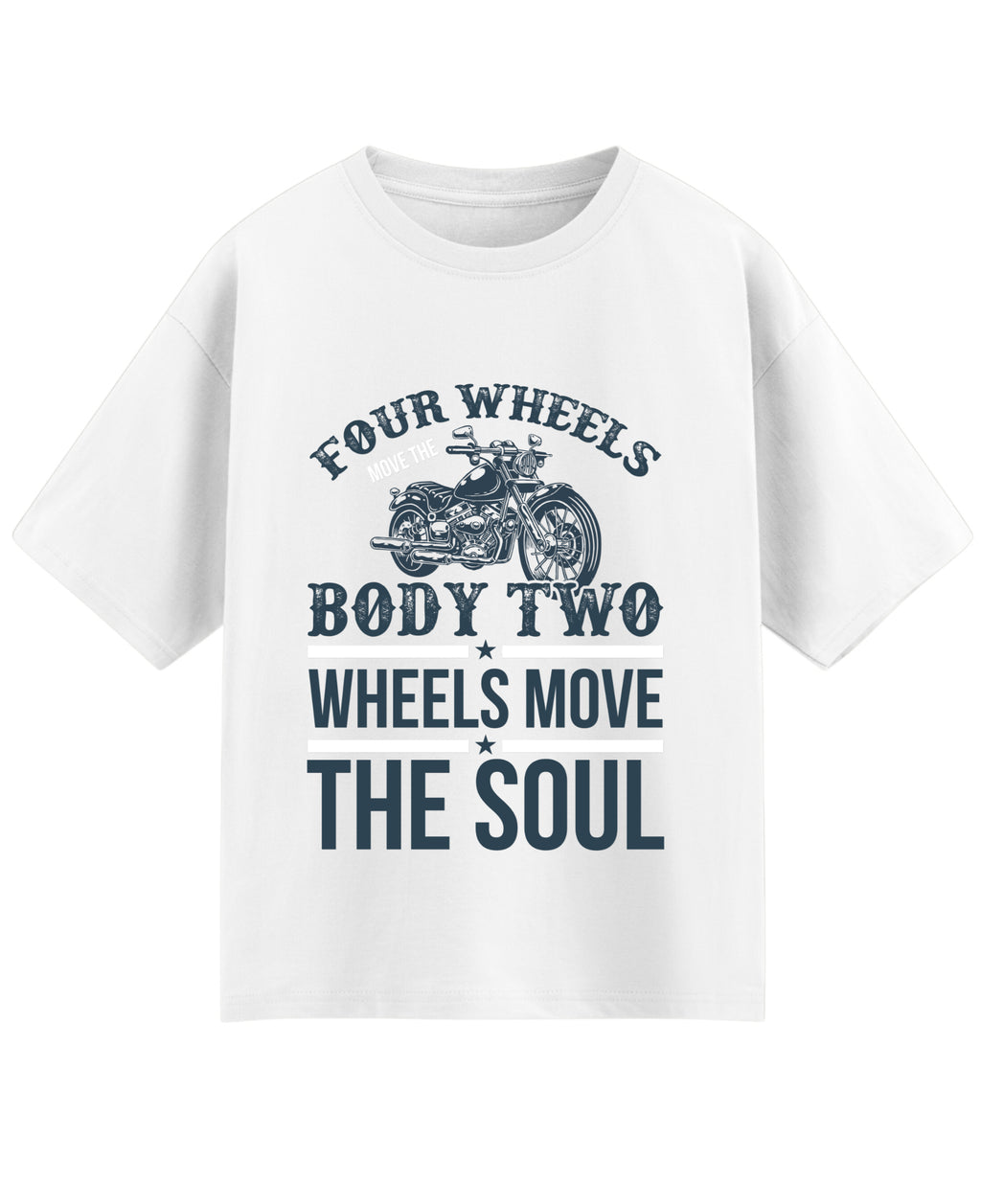 White Oversized T-shirt Front Design