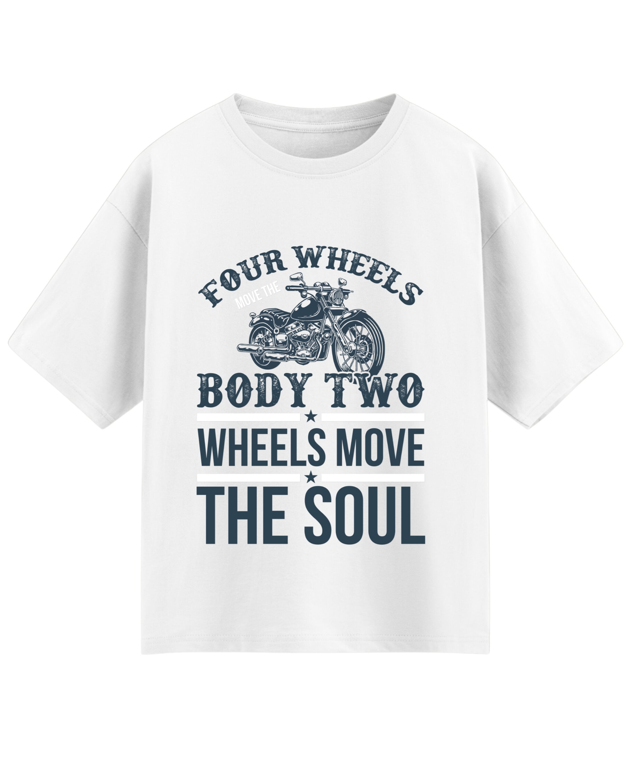 White Oversized T-shirt Front Design