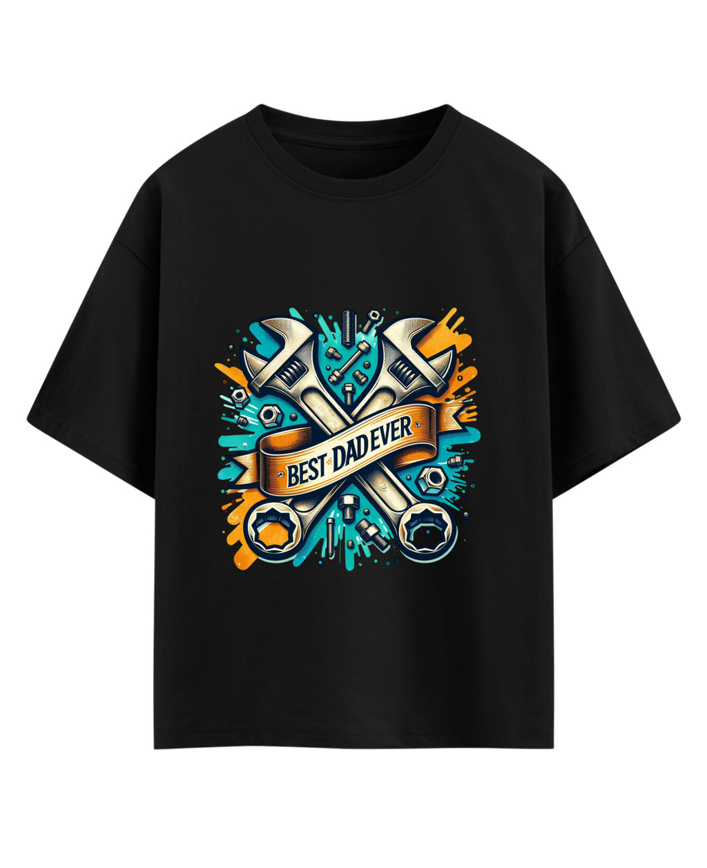 Black Oversized T-shirt Front Design