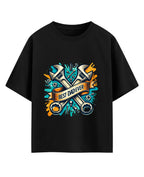 Black Oversized T-shirt Front Design