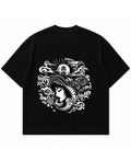 Black waffle boxy fit Back Design