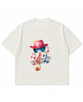 Off-white waffle boxy fit Front Design