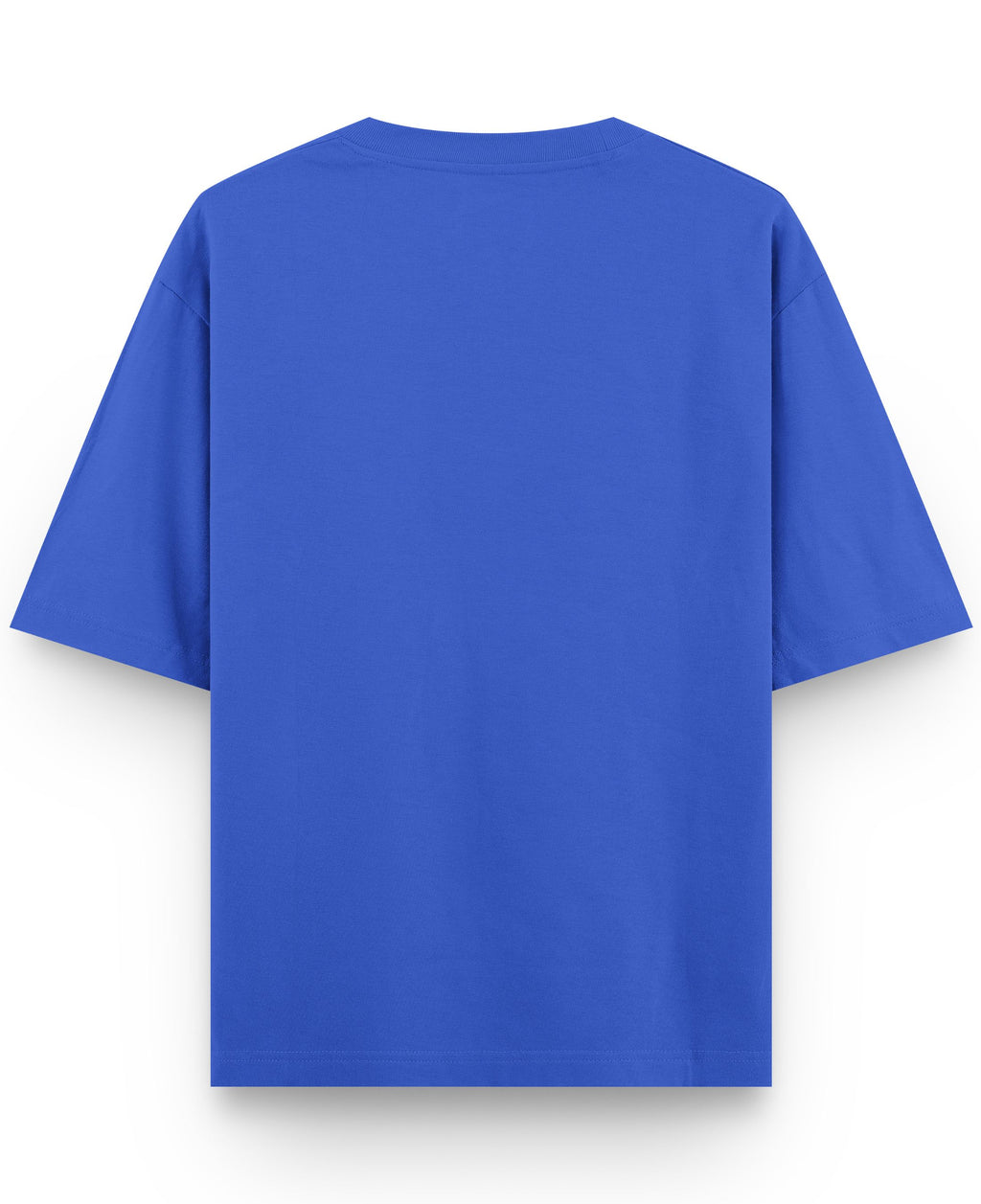 Royal Blue Oversized T-Shirt Back Design