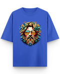 Royal Blue Oversized T-Shirt Front Design
