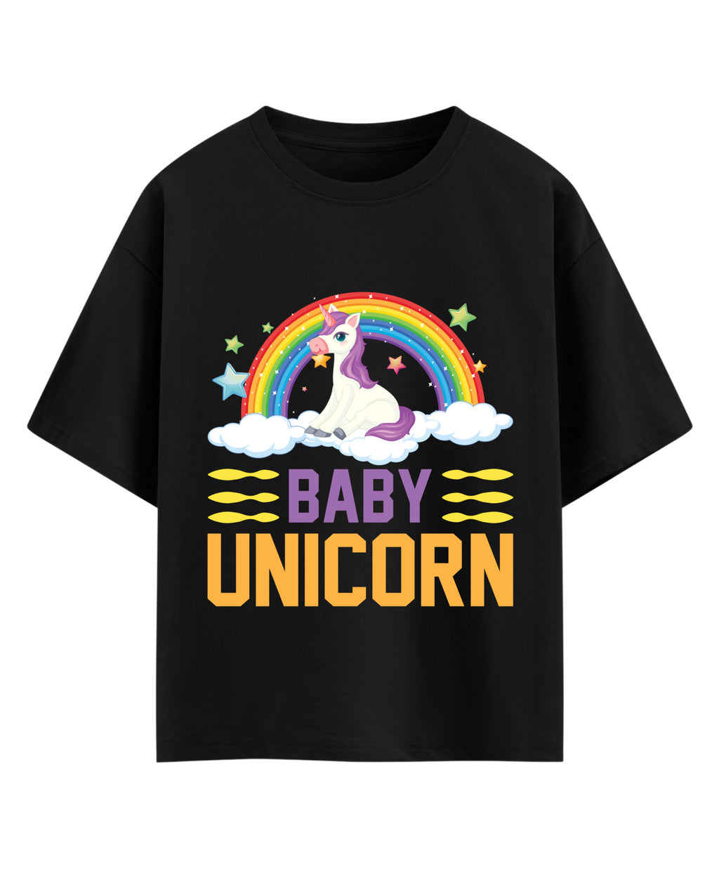 Black Oversized T-shirt Front Design