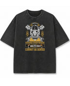 Vintage Fade Wash Oversized T-shirt Front Design