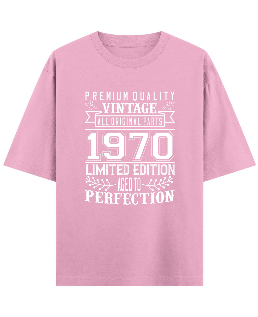 Baby Pink Oversized T-Shirt Front Design