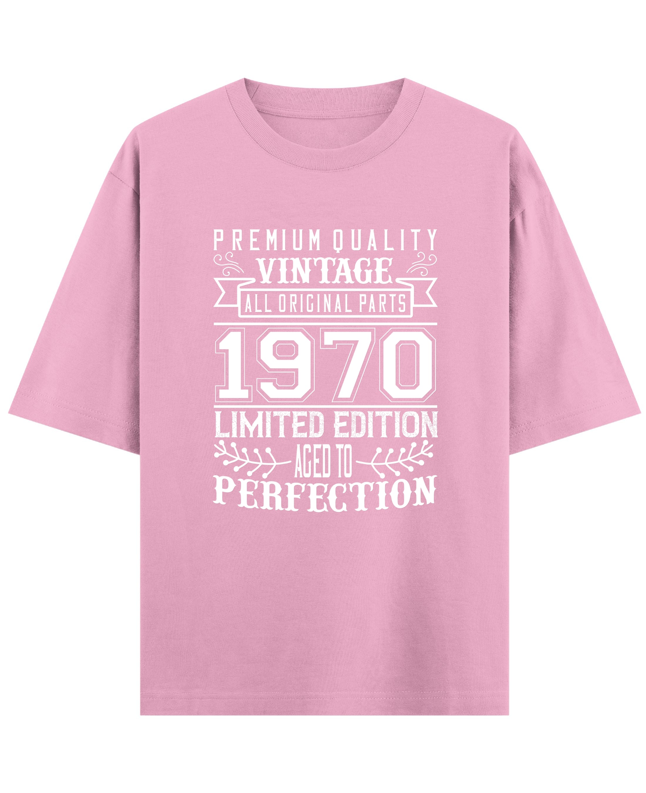 Baby Pink Oversized T-Shirt Front Design