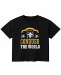 Black Boxy Fit T-shirt Front Design