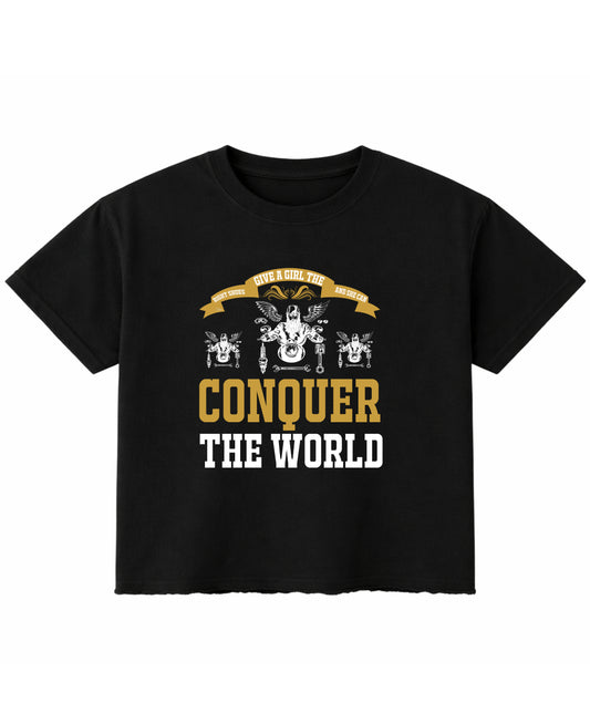 Black Boxy Fit T-shirt Front Design