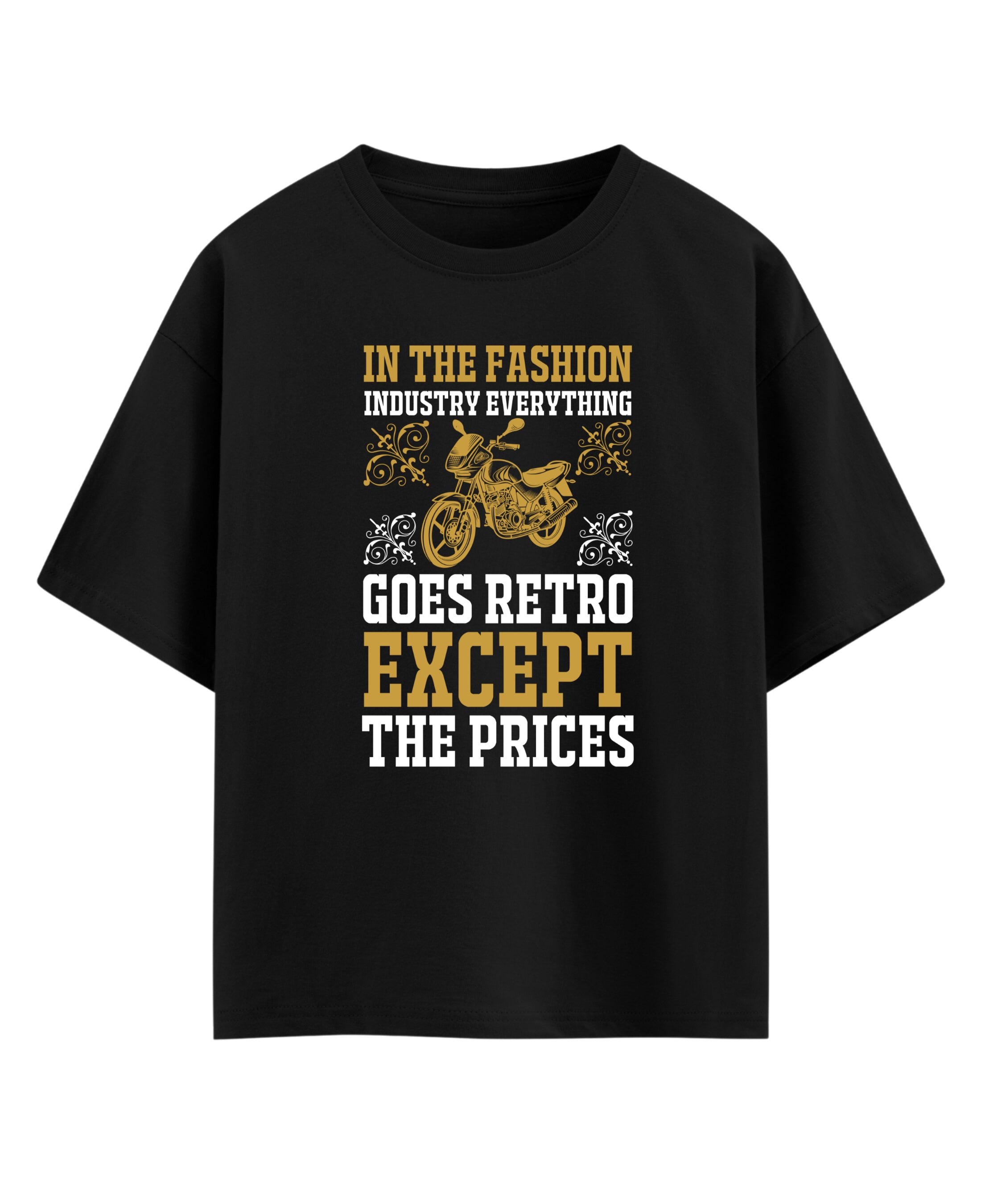 Black Oversized T-shirt Front Design