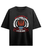 Black Oversized T-shirt Front Design