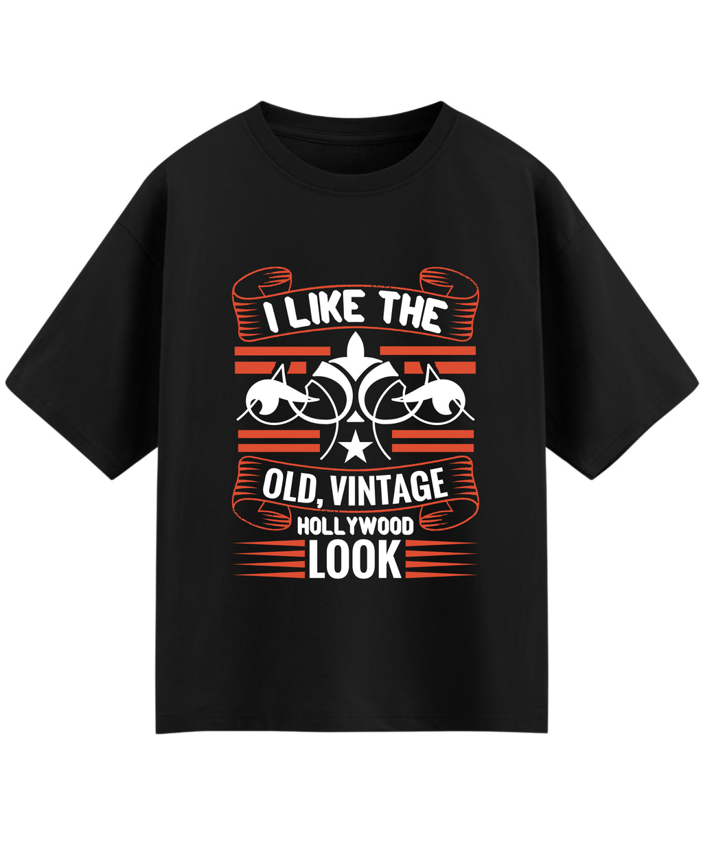 Black Oversized T-shirt Front Design