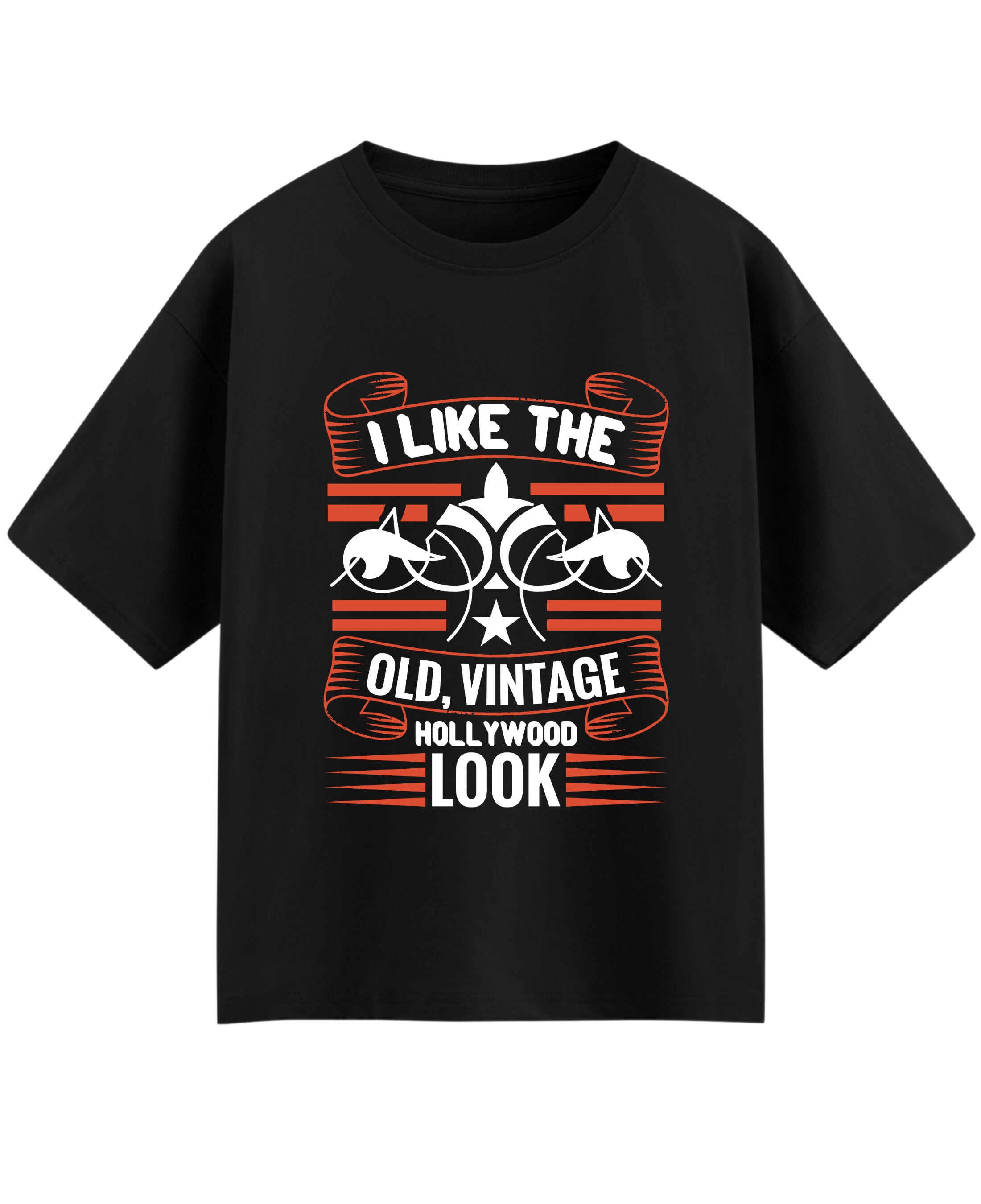 Black Oversized T-shirt Front Design