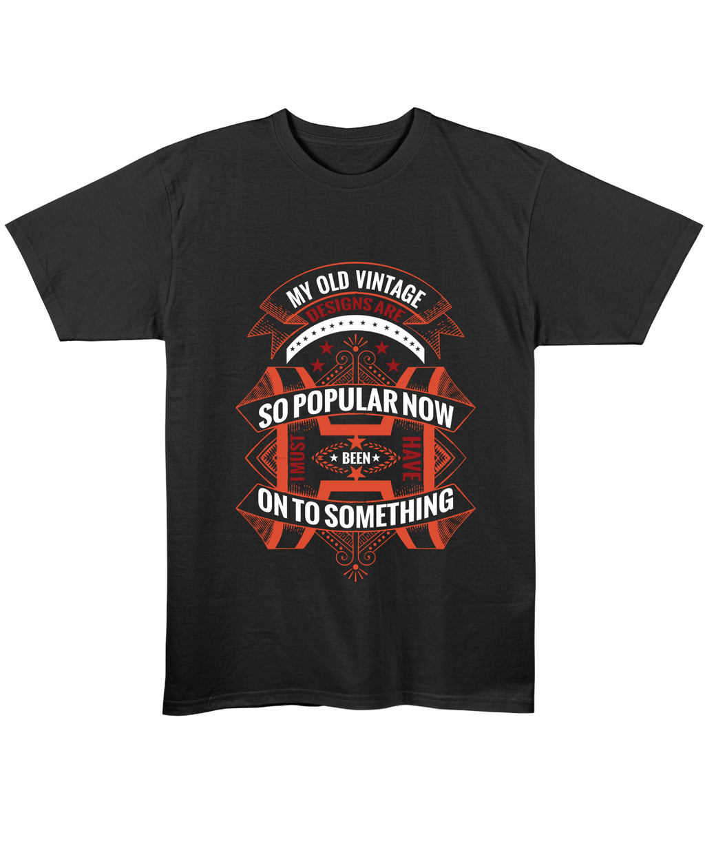 Black Regular Fit T-shirt Front Design