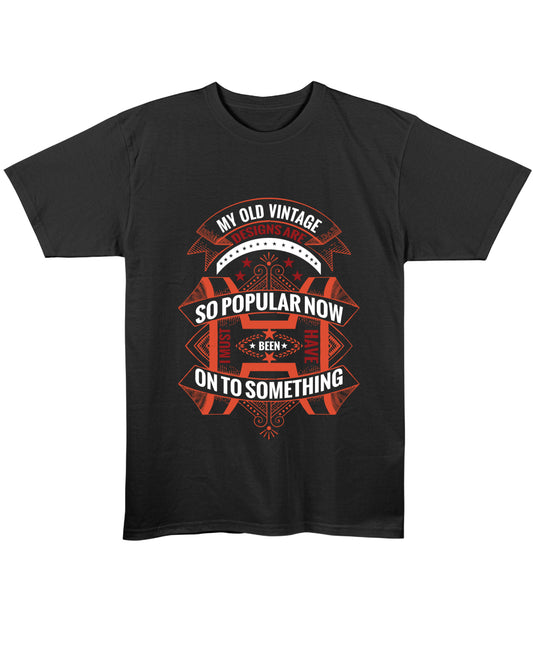 Black Regular Fit T-shirt Front Design