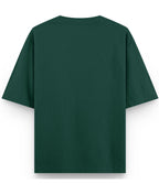 Bottle Green Oversized T-Shirt Back Design