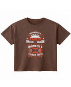 Brown Boxy Fit T-shirt Front Design