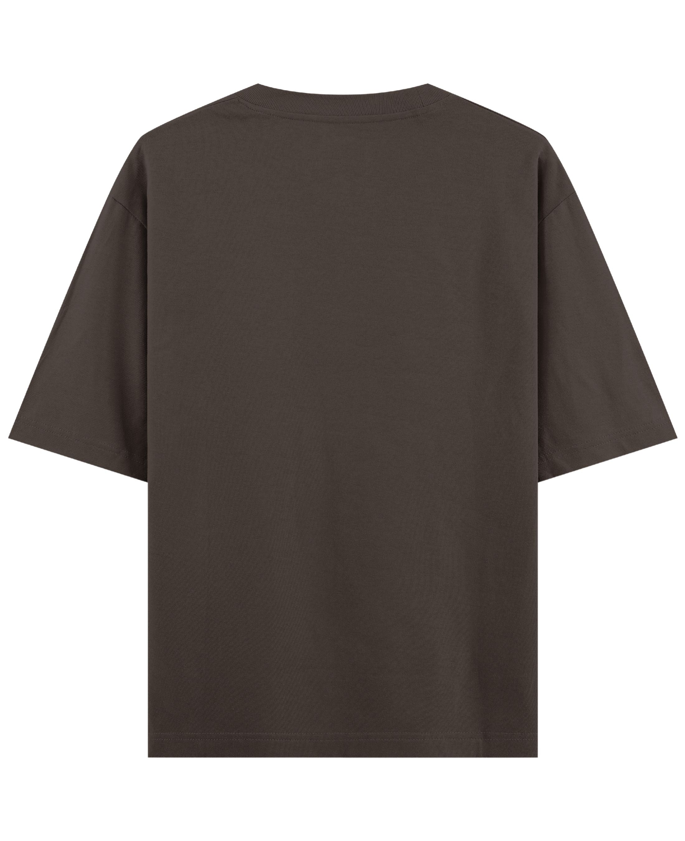 Coffee Oversized T-Shirt Back Design