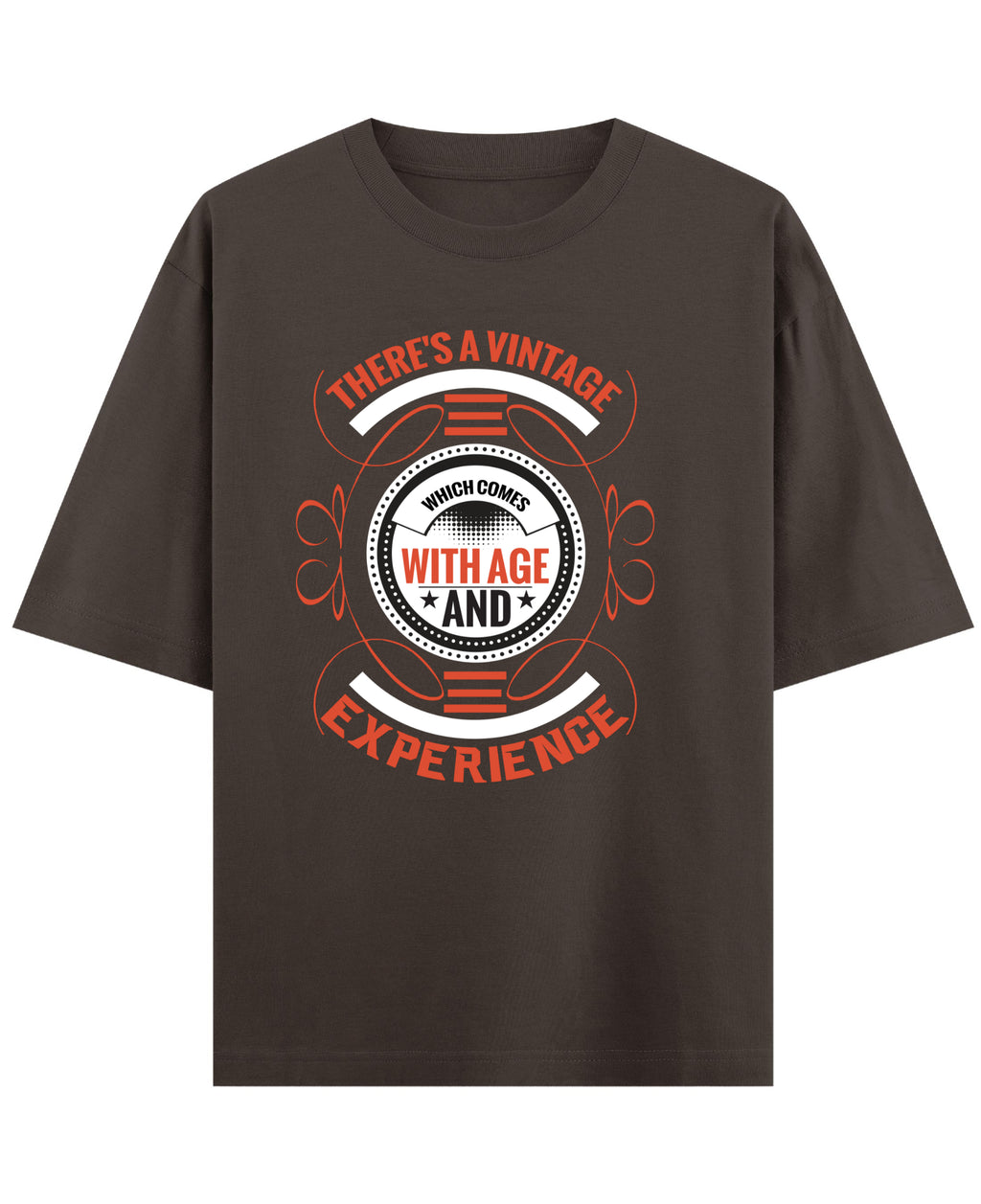 Coffee Oversized T-Shirt Front Design