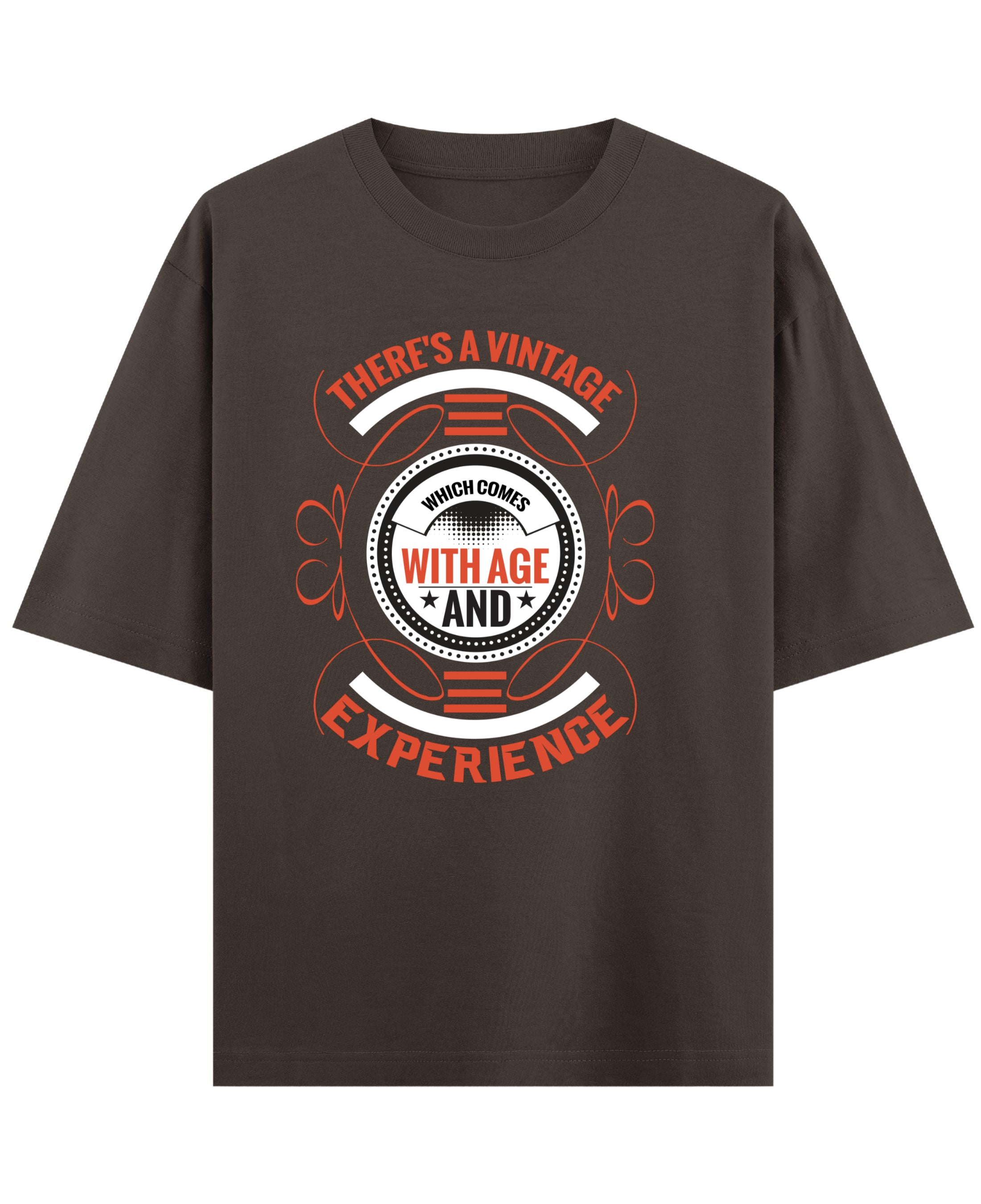 Coffee Oversized T-Shirt Front Design