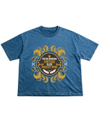 Denim Wash Boxy Fit T-shirt Front Design