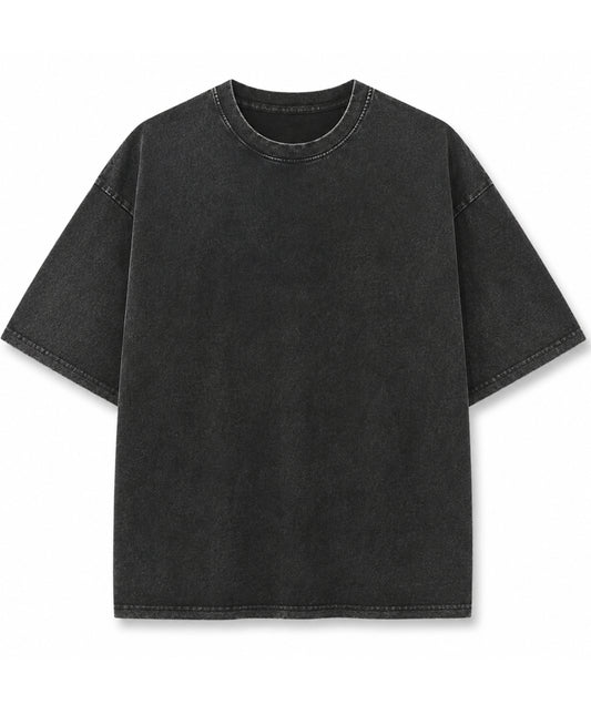 Vintage Fade Wash Oversized T-shirt Front Design