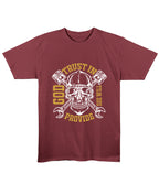 Maroon Regular Fit T-shirt Front Design