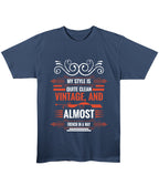Navy Blue Regular Fit T-shirt Front Design