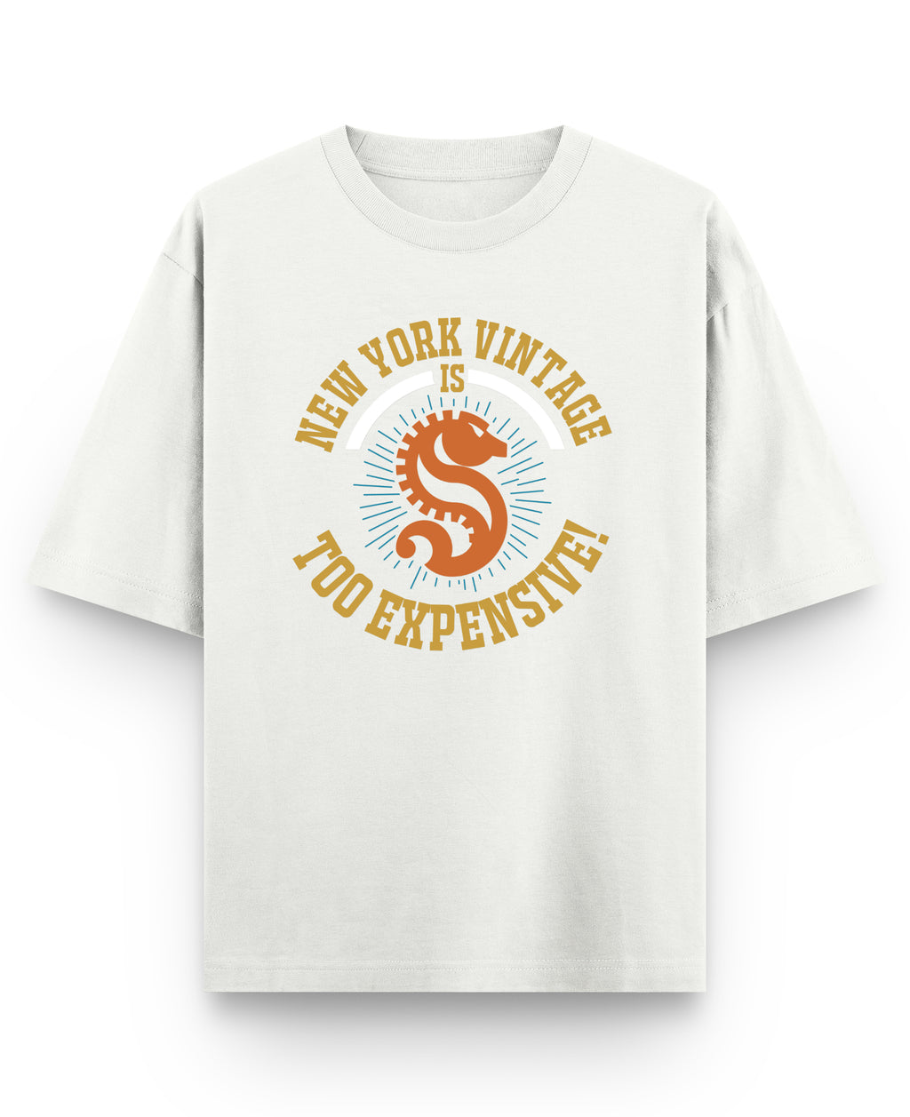 Off White Oversized T-shirt Front Design