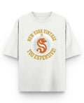 Off White Oversized T-shirt Front Design