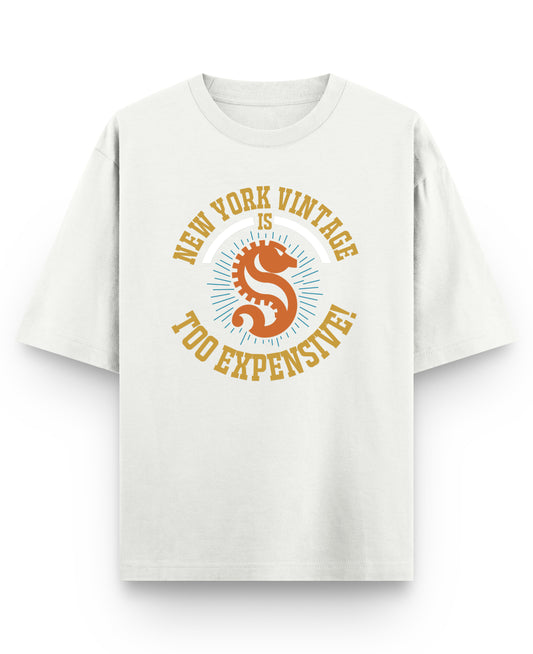 Off White Oversized T-shirt Front Design