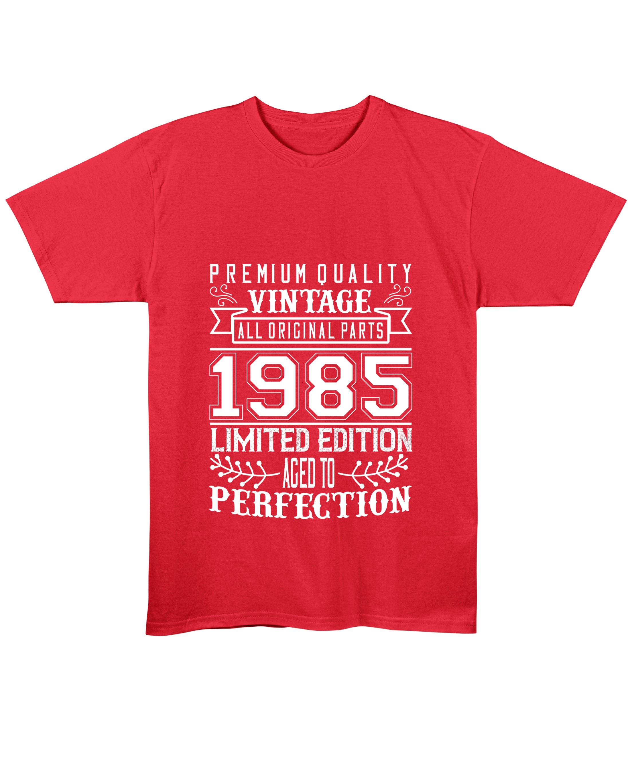 Red Regular Fit T-shirt Front Design