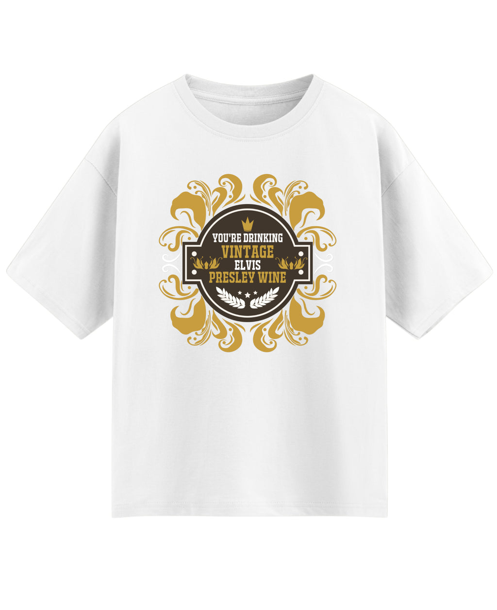 White Oversized T-shirt Front Design