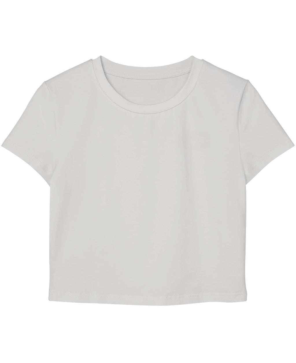 White Baby Tee Front Design