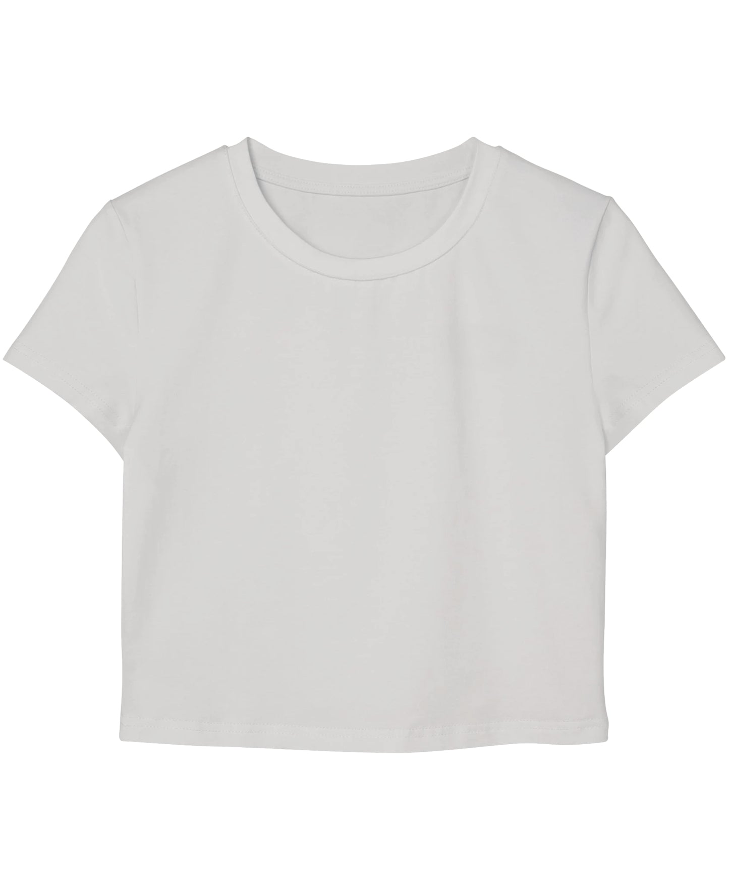White Baby Tee Front Design