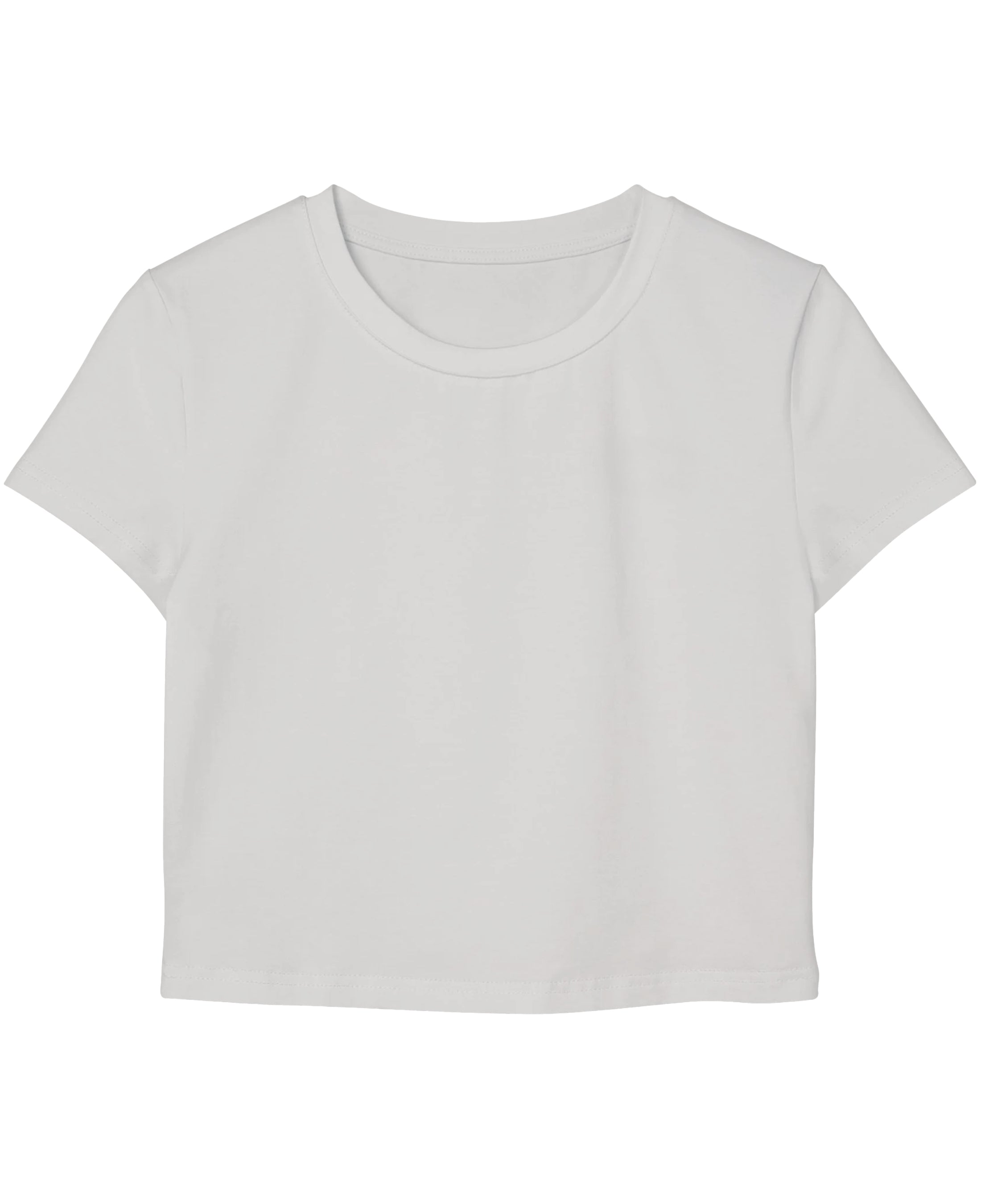 White Baby Tee Front Design
