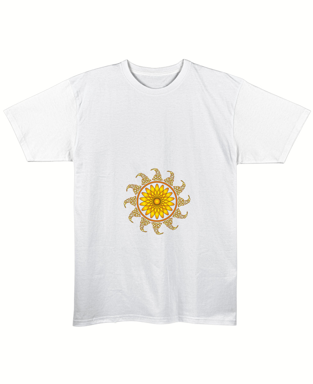 White Regular Fit T-shirt Front Design