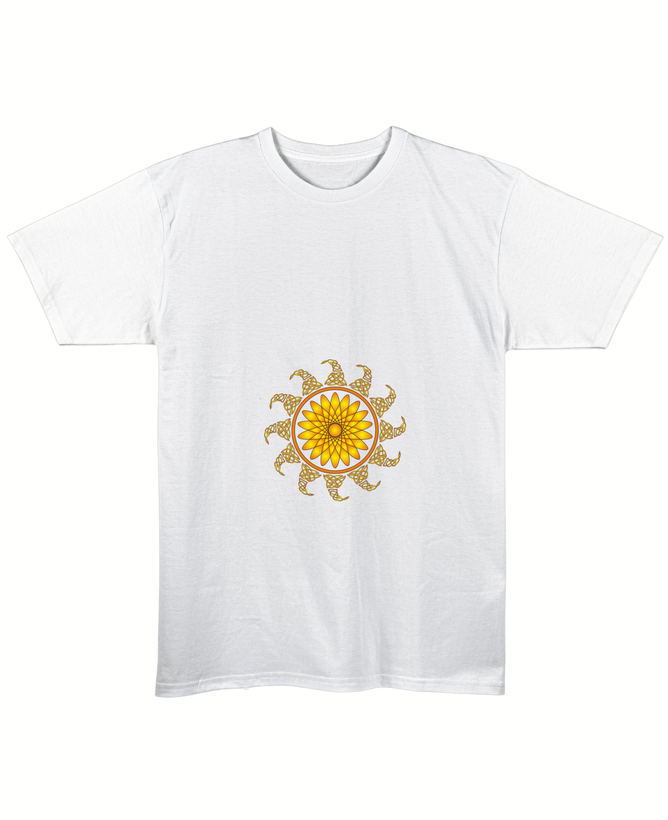 White Regular Fit T-shirt Front Design
