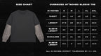 Premium Black With White Sleeve Oversized Tee