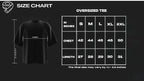 Drop Shoulder Black Oversized T-shirt