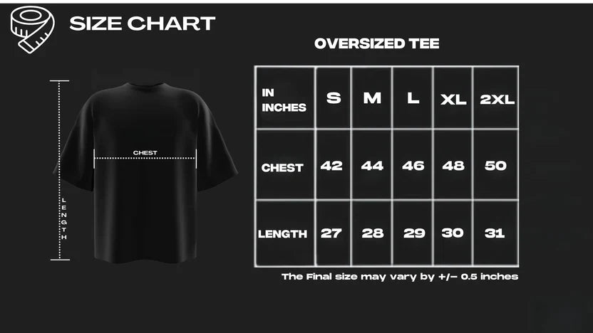 Streetwear Black Oversized T-shirt