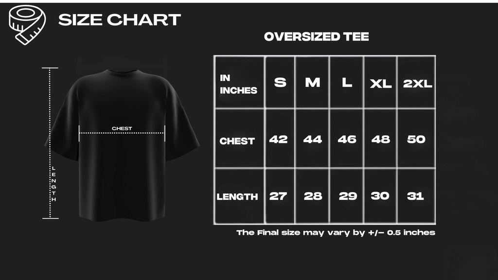Unicorn Black Oversized Tee
