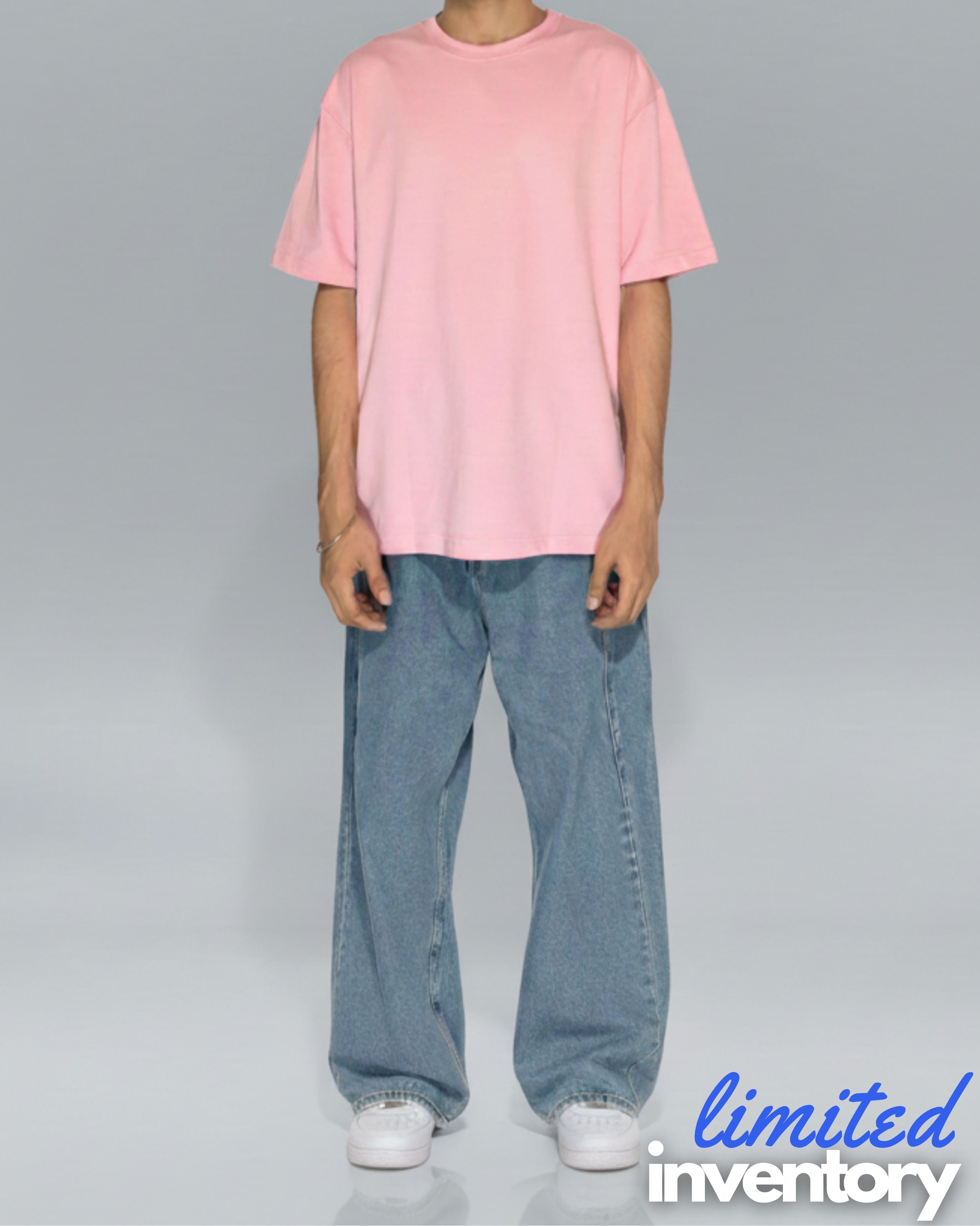 Vintage Baby Pink Oversized T-Shirt